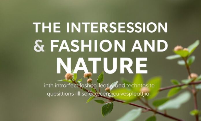 The Intersection of Fashion and Nature: Cultivating Style with an Eco-conscious Approach
