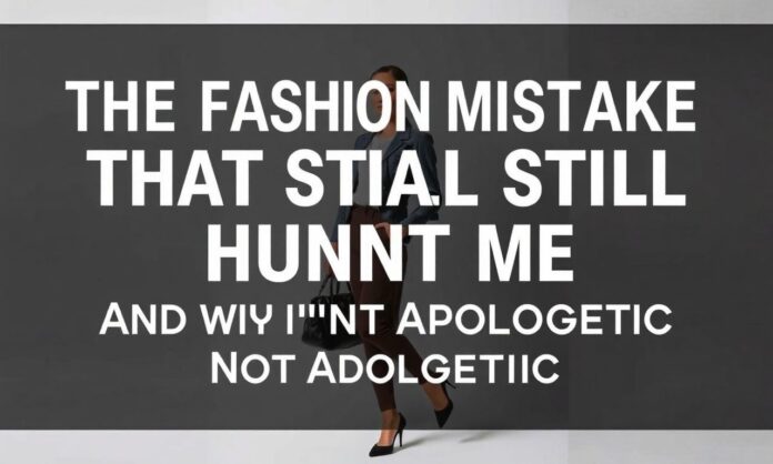 The Fashion Mistake That Still Haunts Me (And Why I'm Not Apologetic)