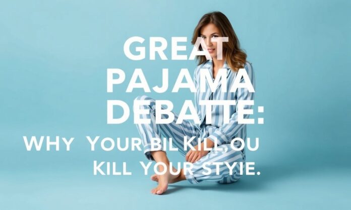 The Great Pajama Debate: Why Your Loungewear is Trying to Kill Your Style